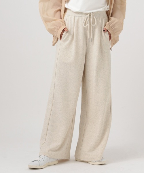 BAYFLOW（ベイフロー）の「スウェットワイドパンツ（スウェットパンツ・レディース・オートミール/チャコール/杢グレー・FREE）」の21枚目の写真