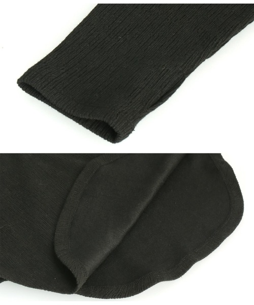 Settimissimo（セッティミッシモ）の「バックオープン ホックデザイン プルオーバー（Tシャツ/カットソー・レディース・ブラック/アイボリー・FREE）」の7枚目の写真