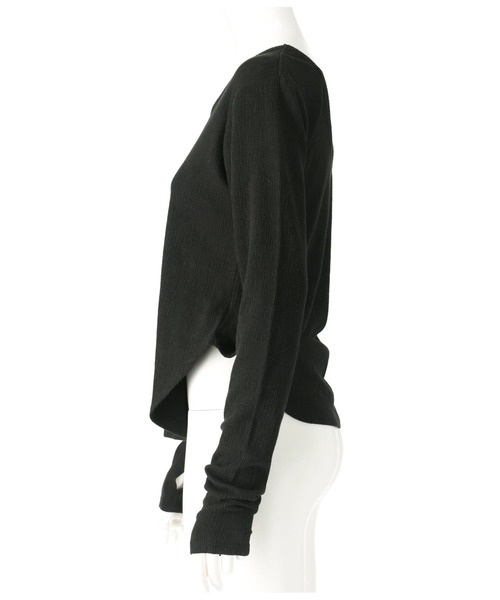 Settimissimo（セッティミッシモ）の「バックオープン ホックデザイン プルオーバー（Tシャツ/カットソー・レディース・ブラック/アイボリー・FREE）」の4枚目の写真