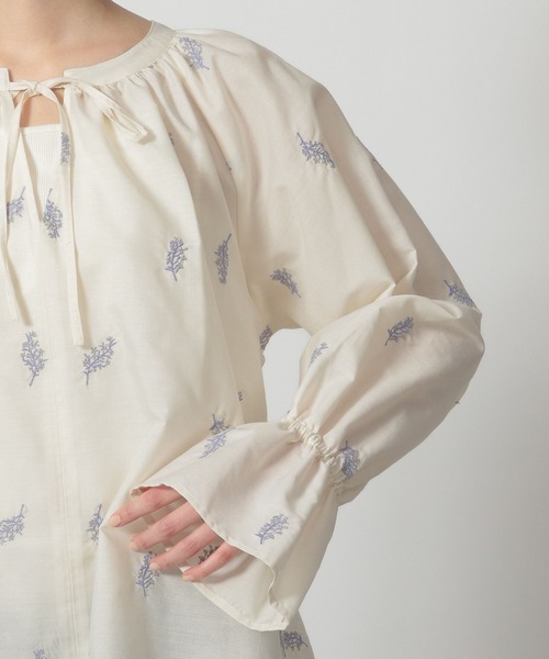 オーダーストップ中m(__)m セール】フラワー刺繍ブラウス / 327798（シャツ/ブラウス