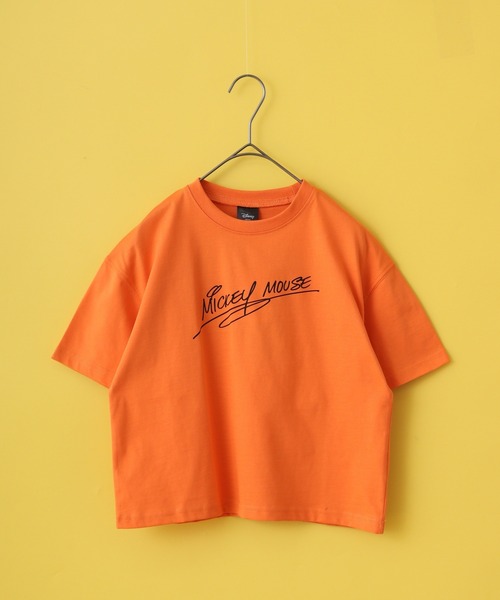 MICKEY MOUSE(ミッキーマウス)の「MICKEY MOUSE ミッキーマウス オーバー半袖Tシャツ KIDS(Tシャツ/カットソー・キッズ・ブラック/ダークグリーン/オフホワイト/杢グレー/オレンジ/チャコール・110/120/130/140/150/160)」の15枚目の写真
