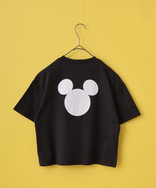 MICKEY MOUSE(ミッキーマウス)の「MICKEY MOUSE ミッキーマウス オーバー半袖Tシャツ KIDS(Tシャツ/カットソー・キッズ・ブラック/ダークグリーン/オフホワイト/杢グレー/オレンジ/チャコール・110/120/130/140/150/160)」の10枚目の写真