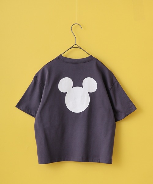 MICKEY MOUSE(ミッキーマウス)の「MICKEY MOUSE ミッキーマウス オーバー半袖Tシャツ KIDS(Tシャツ/カットソー・キッズ・ブラック/ダークグリーン/オフホワイト/杢グレー/オレンジ/チャコール・110/120/130/140/150/160)」の14枚目の写真