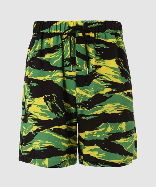 TAKAHIROMIYASHITATheSoloIst.（タカヒロミヤシタザソロイスト）の「hawaiian shorts.(tiger camouflage)（その他パンツ・メンズ・ブルー系その他/イエロー系その他/オレンジ系その他/レッド系その他/ブラック×ホワイト/グリーン系その他・48/46）」の3枚目の写真