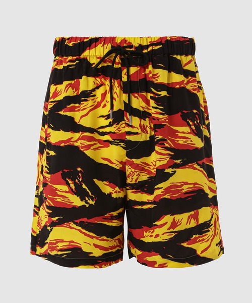 TAKAHIROMIYASHITATheSoloIst.（タカヒロミヤシタザソロイスト）の「hawaiian shorts.(tiger camouflage)（その他パンツ・メンズ・ブルー系その他/イエロー系その他/オレンジ系その他/レッド系その他/ブラック×ホワイト/グリーン系その他・48/46）」の4枚目の写真