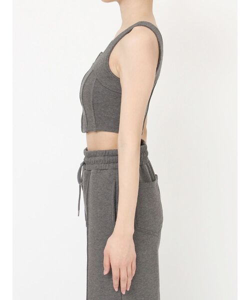 RESEXXY(リゼクシー)の「センターZIPコルセットトップス【セットアップ着用可能】(タンクトップ・レディース・ブラック/チャコールグレー/ライトグレー・FREE)」の22枚目の写真
