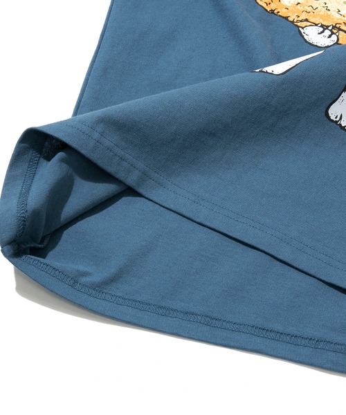 go slow caravan（ゴースローキャラバン）の「DOMDOM × gsc びたびたバターフィッシュ猫TEE（Tシャツ/カットソー・メンズ・ブルー/ホワイト・X-LARGE/LARGE/MEDIUM）」の20枚目の写真