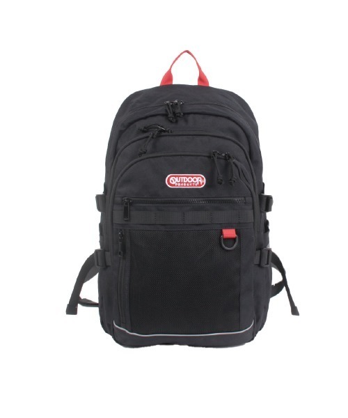 OUTDOOR PRODUCTS(アウトドアプロダクツ)の「アウトドア【OUTDOOR】バックパック 30L(バックパック/リュック・レディース・ブラック/ブラック×ホワイト/ライトグレー/レッド・フリ-)」の4枚目の写真