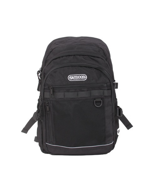 OUTDOOR PRODUCTS(アウトドアプロダクツ)の「アウトドア【OUTDOOR】バックパック 30L(バックパック/リュック・レディース・ブラック/ブラック×ホワイト/ライトグレー/レッド・フリ-)」の2枚目の写真