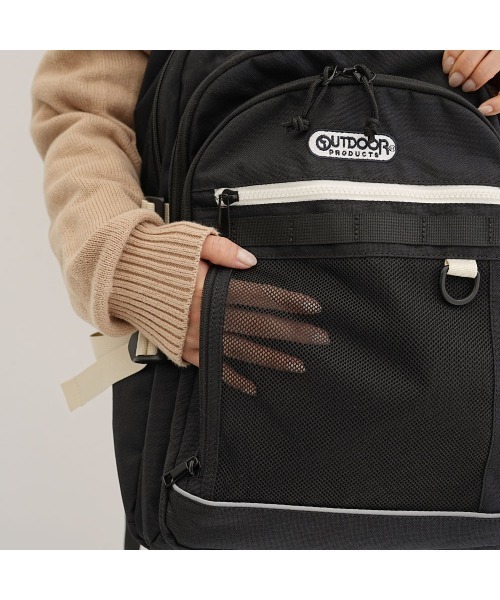 OUTDOOR PRODUCTS(アウトドアプロダクツ)の「アウトドア【OUTDOOR】バックパック 30L(バックパック/リュック・レディース・ブラック/ブラック×ホワイト/ライトグレー/レッド・フリ-)」の22枚目の写真