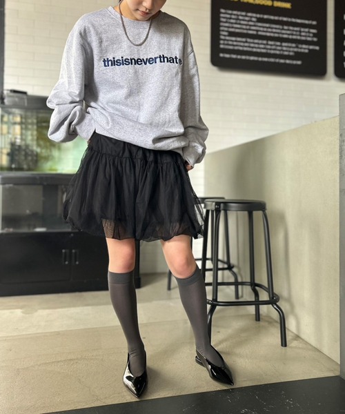 Kotoe（コトエ）の「チュールバルーンスカート ミニ グレー ブラック（スカート・レディース・ブラック/ライトグレー・FREE）」の5枚目の写真