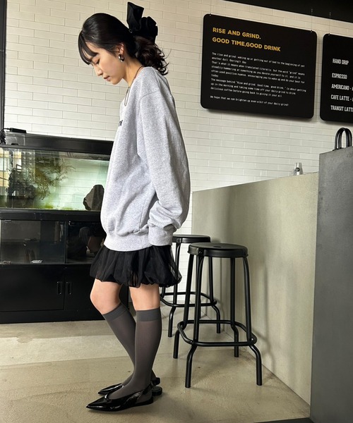 Kotoe（コトエ）の「チュールバルーンスカート ミニ グレー ブラック（スカート・レディース・ブラック/ライトグレー・FREE）」の8枚目の写真