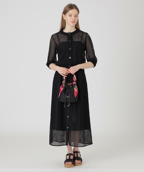 BLUE LABEL CRESTBRIDGE（ブルーレーベルクレストブリッジ）の「ナイロンスカーフミニコロン（ショルダーバッグ・レディース・ブラック/ピンク系その他3/ネイビー・FREE）」の5枚目の写真