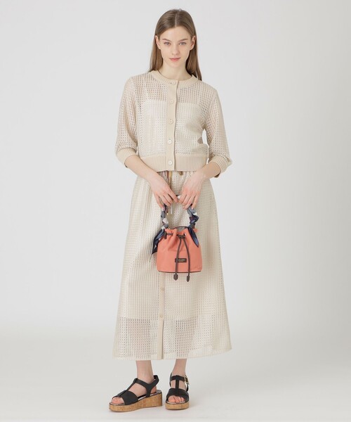 BLUE LABEL CRESTBRIDGE（ブルーレーベルクレストブリッジ）の「ナイロンスカーフミニコロン（ショルダーバッグ・レディース・ブラック/ピンク系その他3/ネイビー・FREE）」の12枚目の写真