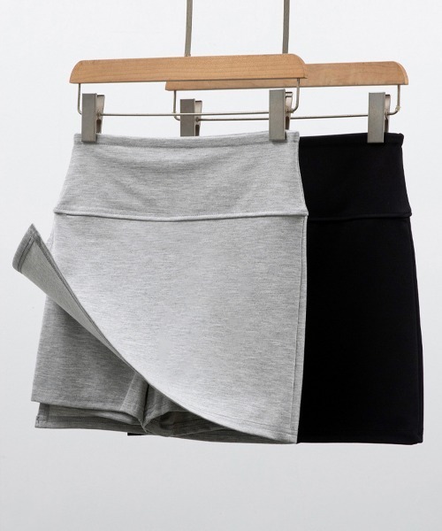 Miniministore(ミニミニストア)の「スリット入りキュロットスカート 露出防止ショートパンツショーパン短パン(その他パンツ・レディース・ブラック/グレー・L/S/XL/M)」の14枚目の写真