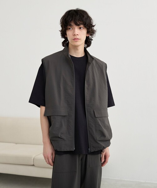 coen（コーエン）の「【C.Mt】AIRCOメッシュストレッチベスト　通気性/防しわ機能付き（ベスト・メンズ・ブラック/ベージュ/ダークグレー・L/M）」の7枚目の写真