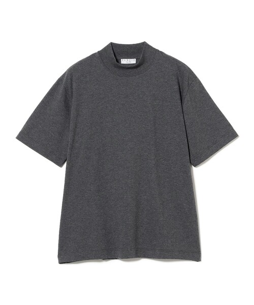 BEAMS F(ビームスエフ)の「ELACIO / モックネック Tシャツ(Tシャツ/カットソー・メンズ・チャコールグレー/ブラック/グレー系その他/ホワイト/ベージュ/パープル系その他5・4/5/3)」の4枚目の写真
