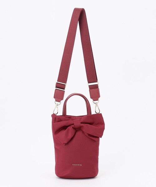 TOCCA(トッカ)の「RIBBON KNOT NYLON MULTI BAG ナイロンマルチバッグ(バックパック/リュック・レディース・レッド系/ベージュ系/ブラック系/ネイビー系/ライトグレー系・F)」の14枚目の写真