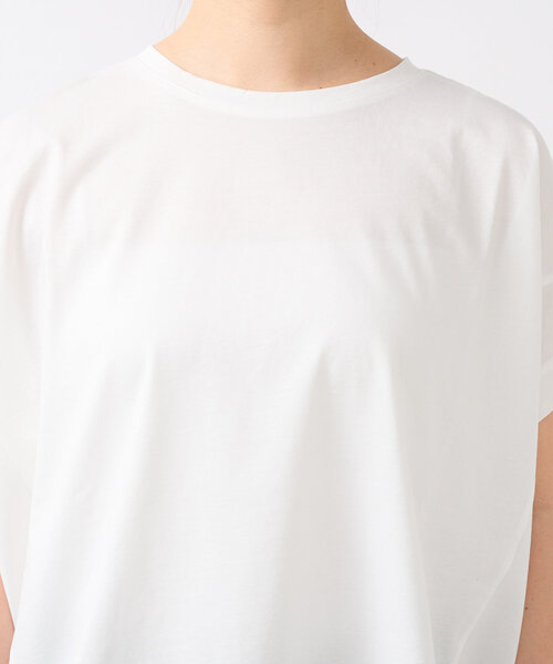 un dix cors（アンディコール）の「《着回し力抜群》シルケットワイドTシャツ（Tシャツ/カットソー・レディース・チャコールグレー/ブラック/オフホワイト・FREE）」の20枚目の写真
