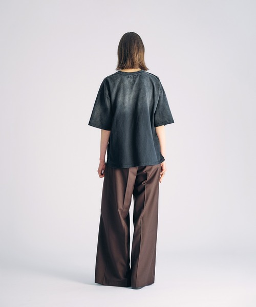 selle glant(セレグランテ)の「GRADATION SULFUR DYE T-SHIRT/グラデーションサルファーダイTシャツ(Tシャツ/カットソー・メンズ・ブラック/チャコールグレー/ブルー・SMALL/MEDIUM/LARGE)」の17枚目の写真