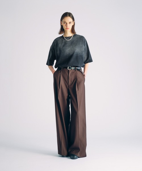 selle glant(セレグランテ)の「GRADATION SULFUR DYE T-SHIRT/グラデーションサルファーダイTシャツ(Tシャツ/カットソー・メンズ・ブラック/チャコールグレー/ブルー・SMALL/MEDIUM/LARGE)」の18枚目の写真