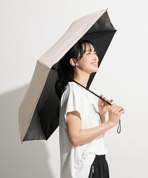 nissen(ニッセン)の「PROTECT U(プロテクトユー)晴雨兼用折りたたみ傘(遮光・遮熱)(折りたたみ傘・レディース・グレー/ブラック/ホワイト/ベージュ・FREE)」の12枚目の写真