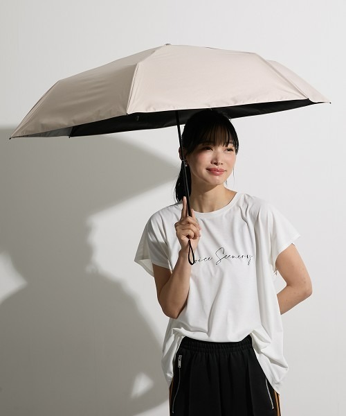 nissen(ニッセン)の「PROTECT U(プロテクトユー)晴雨兼用折りたたみ傘(遮光・遮熱)(折りたたみ傘・レディース・グレー/ブラック/ホワイト/ベージュ・FREE)」の14枚目の写真