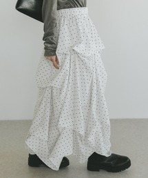 Auntie Rosa（アンティローザ）の「タックデザインスカート/SMサイズ展開（スカート）」
