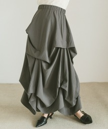 VANNIE U（ヴァニーユー）の「タックデザインスカート/SMサイズ展開（スカート）」
