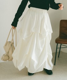 VANNIE U（ヴァニーユー）の「タックデザインスカート/SMサイズ展開（スカート）」