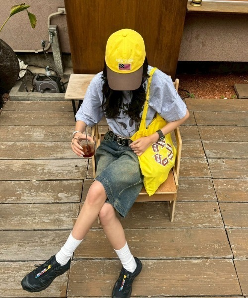 INTER FACTORY(インターファクトリー)の「SARA - 刺繍キャップ made in INTER FACTORY(キャップ・レディース・イエロー/レッド・FREE)」の17枚目の写真