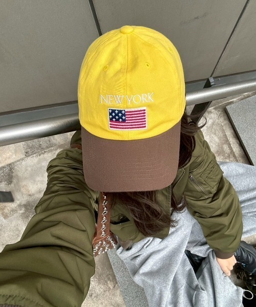 INTER FACTORY(インターファクトリー)の「SARA - 刺繍キャップ made in INTER FACTORY(キャップ・レディース・イエロー/レッド・FREE)」の20枚目の写真