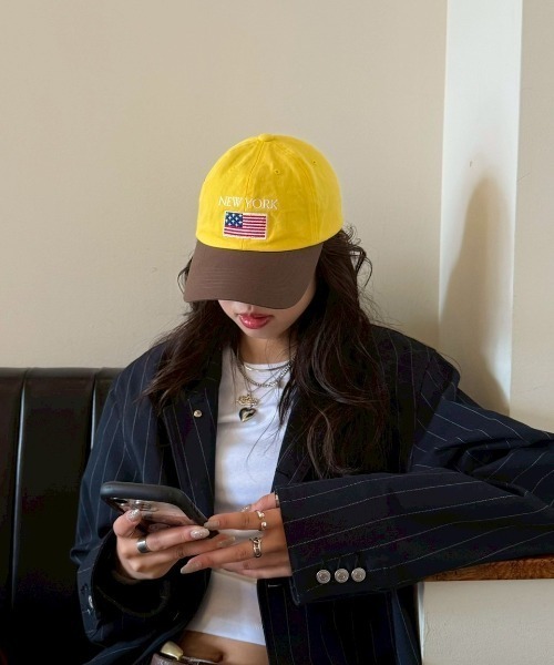 INTER FACTORY(インターファクトリー)の「SARA - 刺繍キャップ made in INTER FACTORY(キャップ・レディース・イエロー/レッド・FREE)」の21枚目の写真