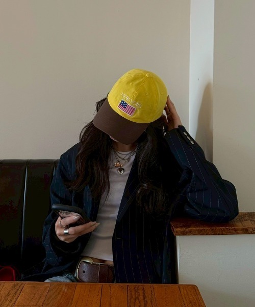 INTER FACTORY(インターファクトリー)の「SARA - 刺繍キャップ made in INTER FACTORY(キャップ・レディース・イエロー/レッド・FREE)」の22枚目の写真