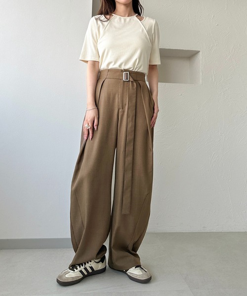 apres jour clair(アプレジュールクレア)の「【apres jour clair】アメスリリブトップス(Tシャツ/カットソー・レディース・アイボリー/イエロー/杢グレー・フリー/X-LARGE)」の16枚目の写真