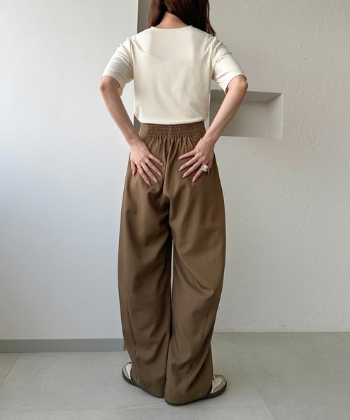 apres jour clair(アプレジュールクレア)の「【apres jour clair】アメスリリブトップス(Tシャツ/カットソー・レディース・アイボリー/イエロー/杢グレー・フリー/X-LARGE)」の18枚目の写真