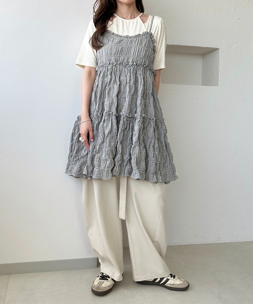 apres jour clair(アプレジュールクレア)の「【apres jour clair】アメスリリブトップス(Tシャツ/カットソー・レディース・アイボリー/イエロー/杢グレー・フリー/X-LARGE)」の10枚目の写真