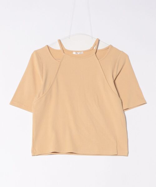 apres jour clair(アプレジュールクレア)の「【apres jour clair】アメスリリブトップス(Tシャツ/カットソー・レディース・アイボリー/イエロー/杢グレー・フリー/X-LARGE)」の6枚目の写真