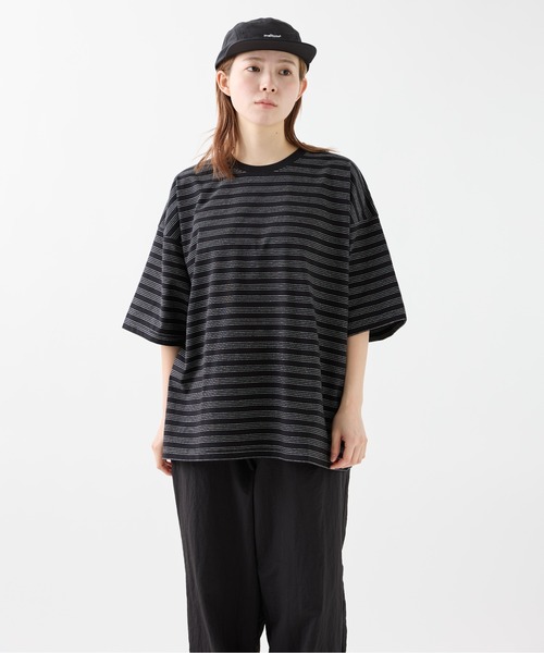 meltum（メルタム）の「ALLWEATHER TEE S/S BORDER（Tシャツ/カットソー・メンズ・ブラック・MEDIUM/LARGE）」の7枚目の写真
