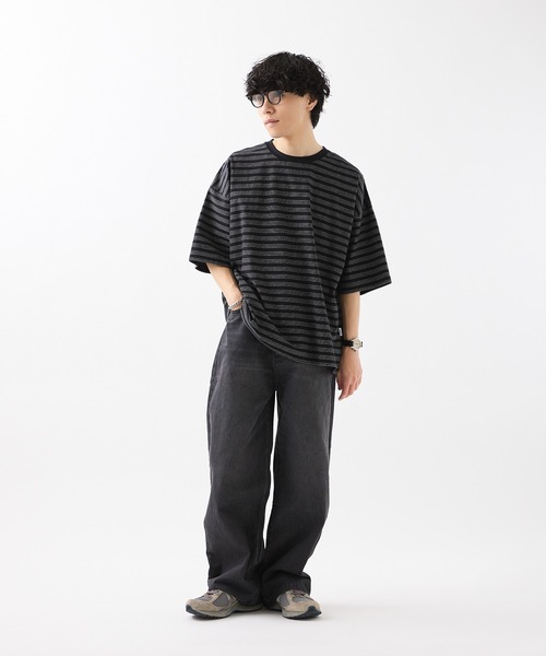 meltum（メルタム）の「ALLWEATHER TEE S/S BORDER（Tシャツ/カットソー・メンズ・ブラック・MEDIUM/LARGE）」の13枚目の写真
