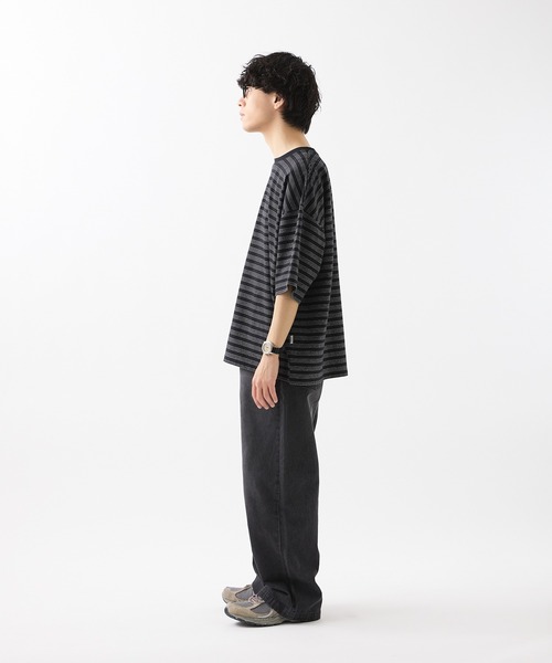 meltum（メルタム）の「ALLWEATHER TEE S/S BORDER（Tシャツ/カットソー・メンズ・ブラック・MEDIUM/LARGE）」の14枚目の写真