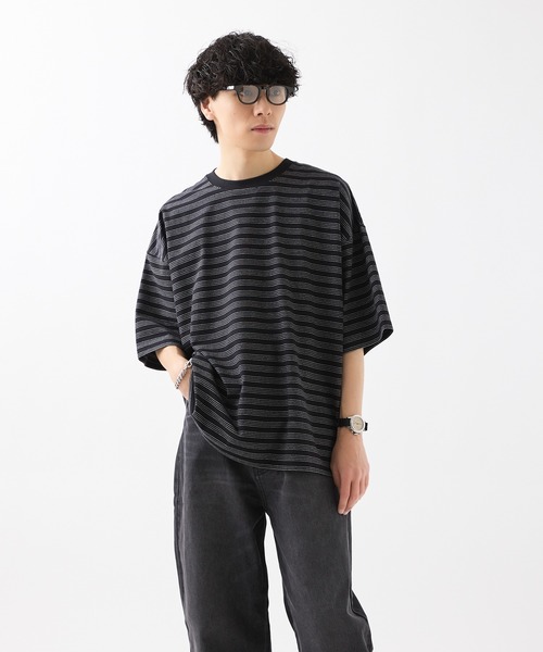 meltum（メルタム）の「ALLWEATHER TEE S/S BORDER（Tシャツ/カットソー・メンズ・ブラック・MEDIUM/LARGE）」の16枚目の写真