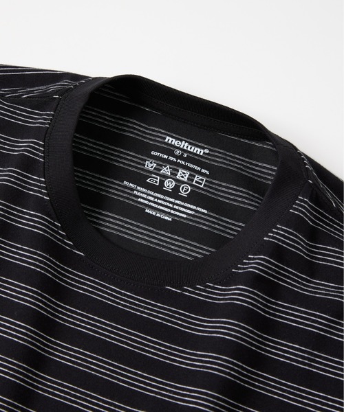 meltum（メルタム）の「ALLWEATHER TEE S/S BORDER（Tシャツ/カットソー・メンズ・ブラック・MEDIUM/LARGE）」の20枚目の写真