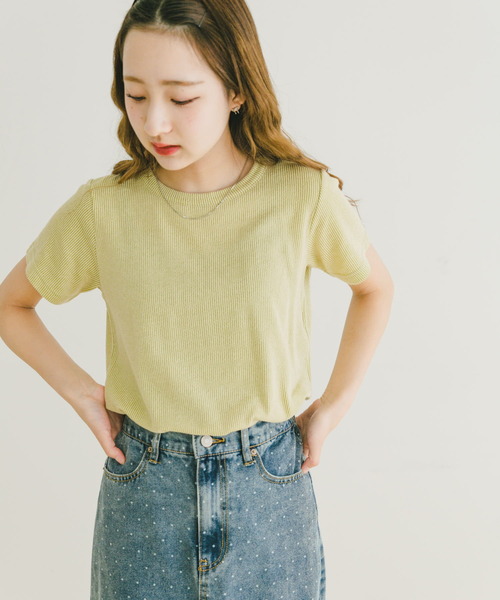 ITEMS URBANRESEARCH(アイテムズ アーバンリサーチ)の「チビテレコTシャツ(Tシャツ/カットソー・レディース・チャコールグレー/グリーン/ホワイト・FREE)」の12枚目の写真