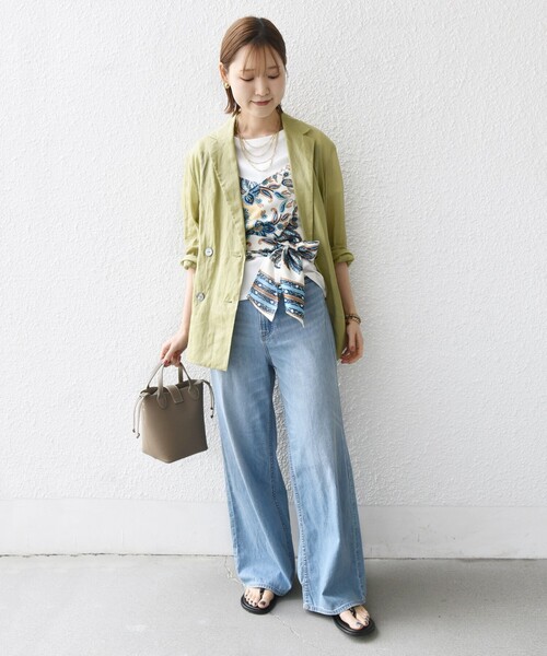 【WEB限定】〈手洗い可能〉スカーフ コンビ TEE WEB限定】〈手洗い可能〉スカーフ コンビ TEE｜シップスの通販