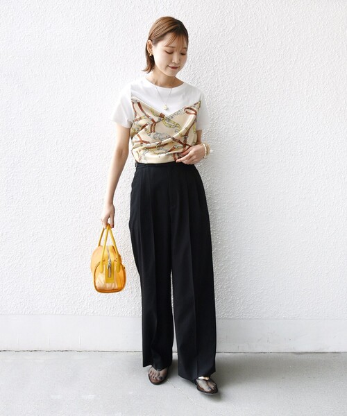 【WEB限定】〈手洗い可能〉スカーフ コンビ TEE SHIPS｜【WEB限定】<手洗い可能>スカーフ コンビ TEE | Rakuten