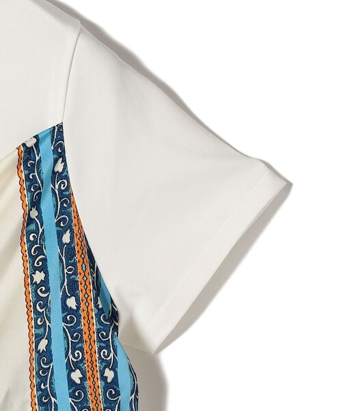 WEB限定】〈手洗い可能〉スカーフ コンビ TEE（Tシャツ/カットソー