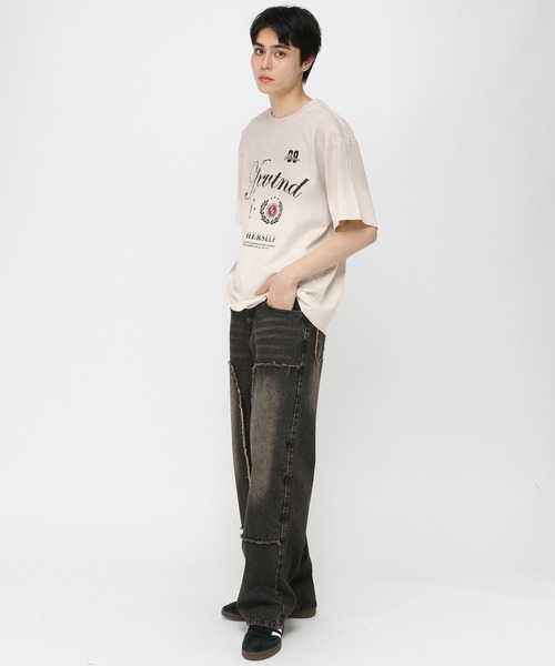 3.3 Field Trip （3.3フィールドトリップ）の「3.3 Field Trip／スプレーユニフォームＴ（Tシャツ/カットソー・メンズ・ブラック/ホワイト・MEDIUM/SMALL）」の16枚目の写真