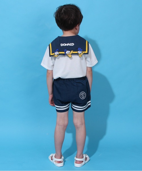 Disney（ディズニー）の「ディズニー マリンTシャツ 0582K（Tシャツ/カットソー・キッズ・ホワイト×ブルー/その他26・100cm/110cm/90cm/80ｃｍ/120cm）」の8枚目の写真