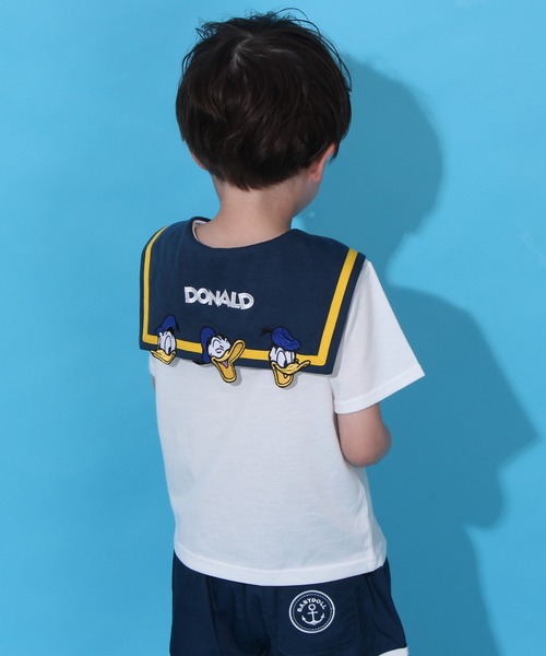 【香港ディズニー限定】ダッフィー｜マリン風ボーダーTシャツ紺 香港ディズニー限定 】ダッフィー ＆シェリーメイ ♡ボーダーT